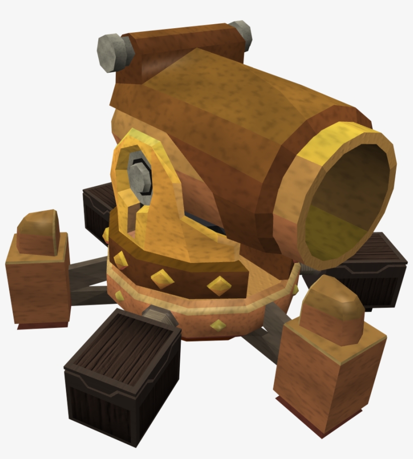 Dwarf Multicannon Gold Dwarf Multicannon The Runescape - Golden Dwarf Cannon, transparent png #4721058