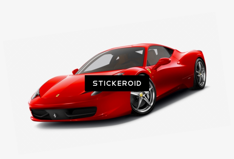 Luxury Car - Wallhogs Ferrari F430 Cutout Wall Decal, transparent png #4722003