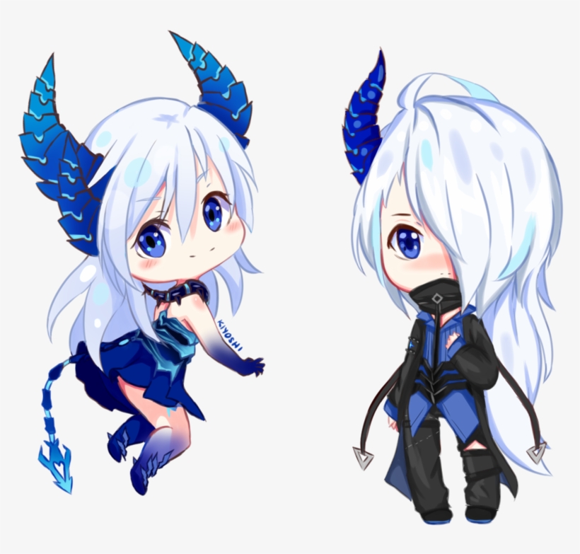 Elsword Chibi Demonio And Diabla By Lightappend - Elsword Luciel Chibi, transparent png #4722163