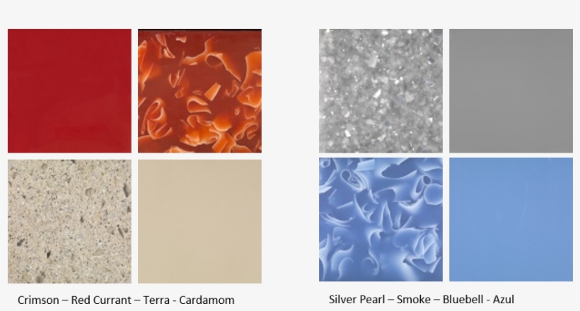 Avonite International Palette Samplesselection Of Warm - Solid Surface, transparent png #4722744