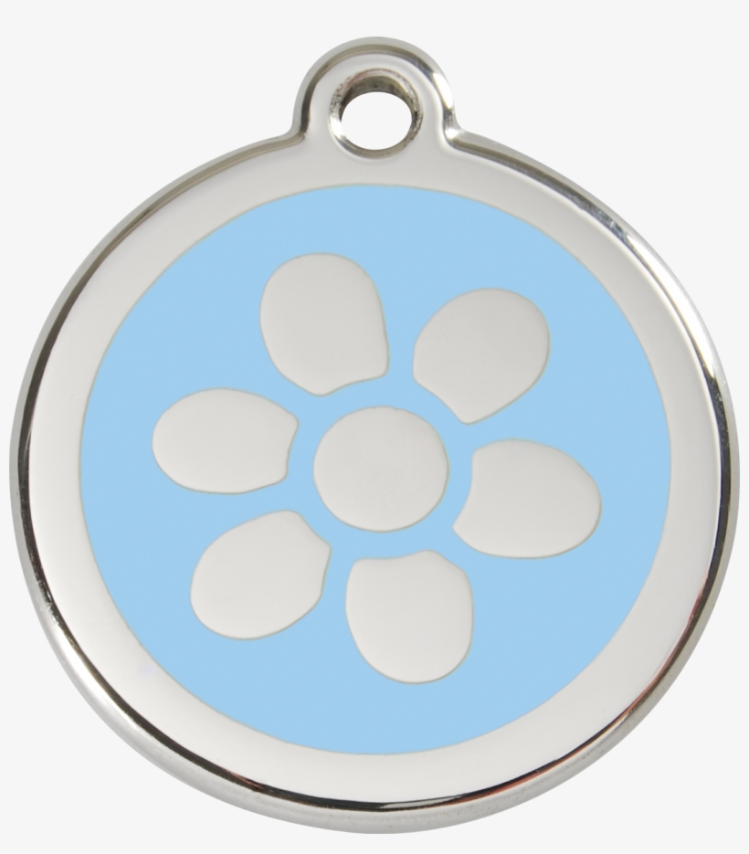 1fwlbm, 9330725028326, Image - Red Dingo Flower Enamel Dog Tag Yellow - Large, transparent png #4722747