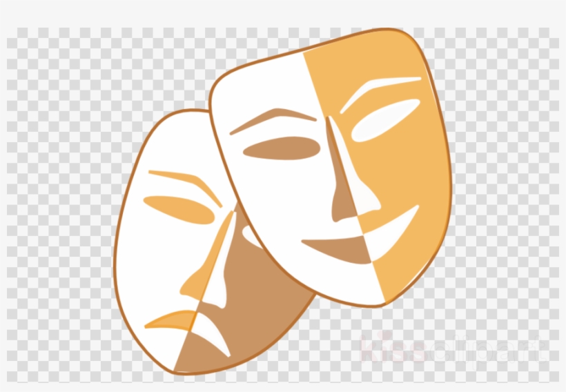 Theater Mask Png Clipart Theatre Mask Clip Art - Theater Masks Png Transparent, transparent png #4722975