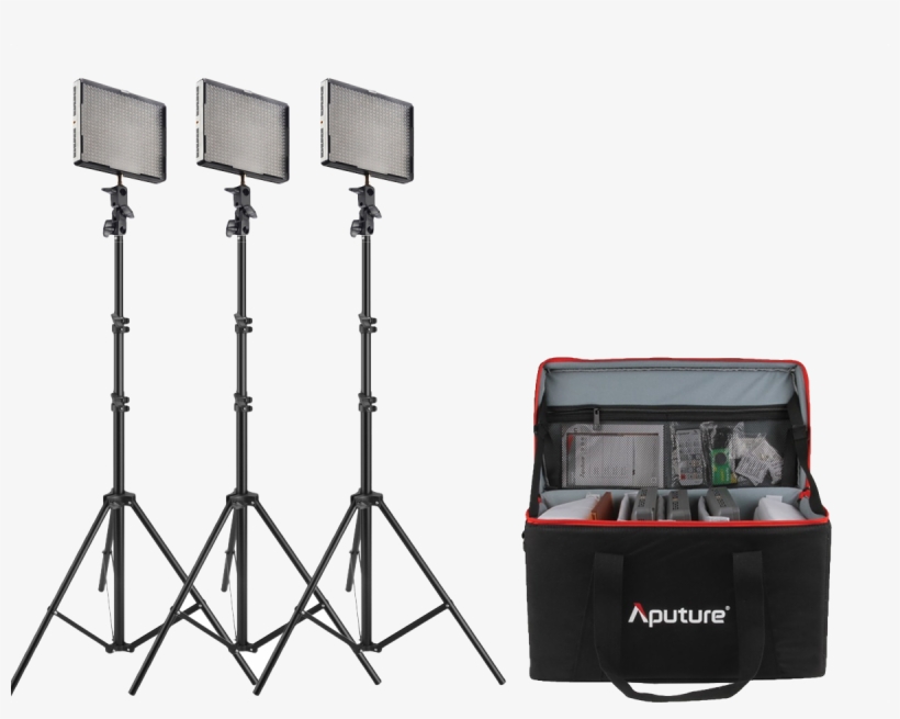Aputure Led Light Kit - Aputure Amaran 3-point 2-spot 1-flood Daylight Hr672, transparent png #4723623