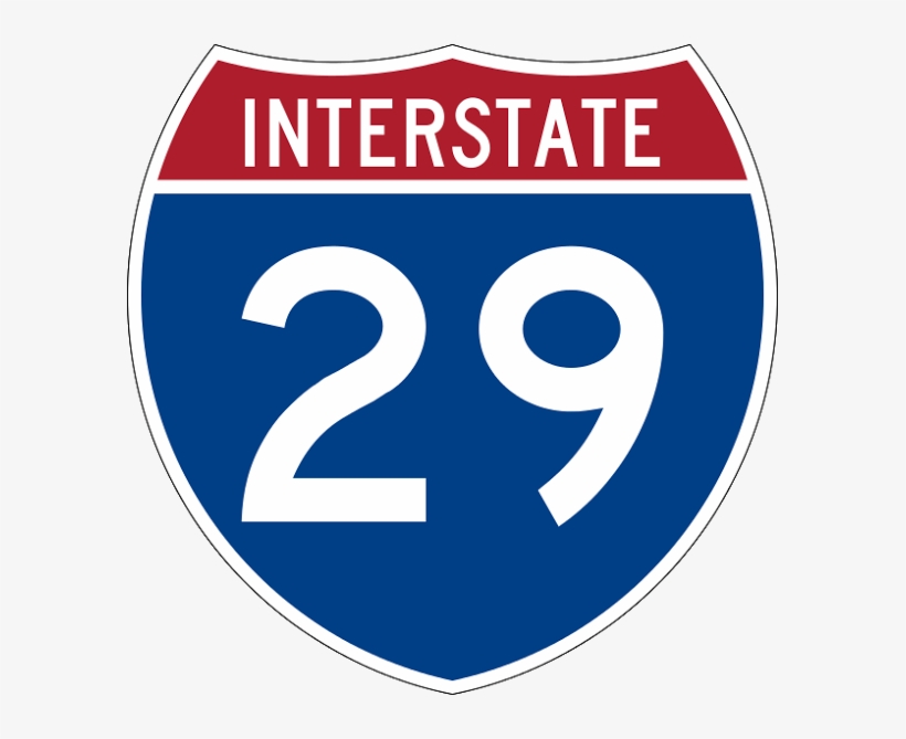 I-29 - Interstate 74 Sign, transparent png #4723762