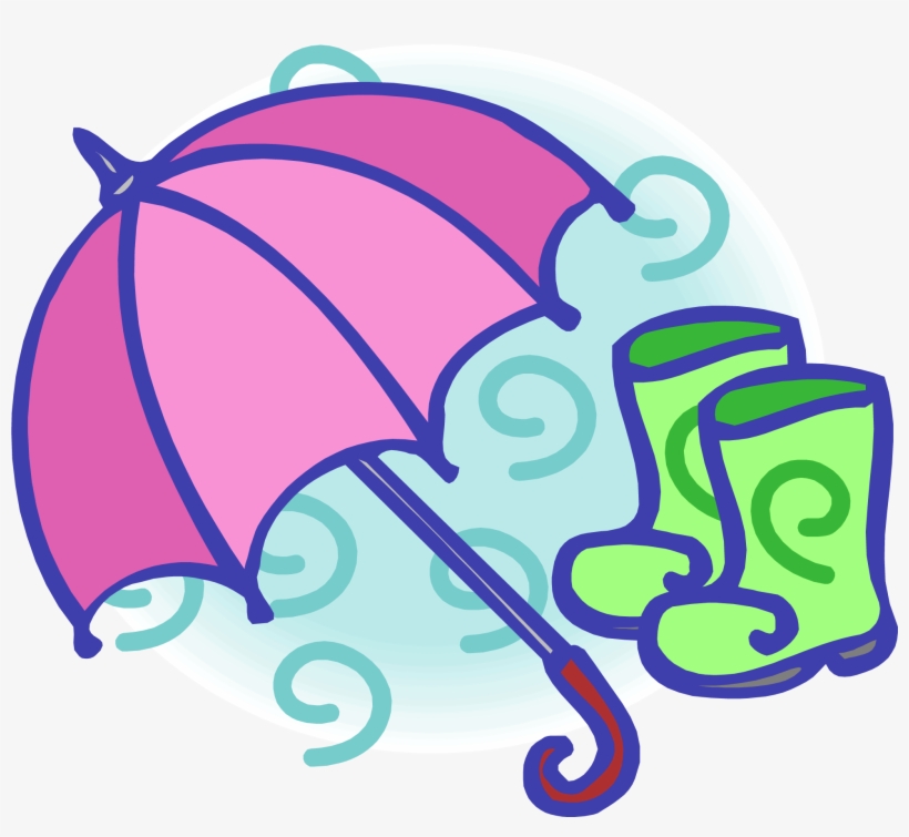 Red Green Rain 1956 1706 Transprent Png Free Download - Umbrella And Rainboots Clipart, transparent png #4724164