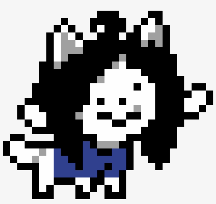 Hoi Im Temmie - Undertale Tem Pixel Art, transparent png #4724221