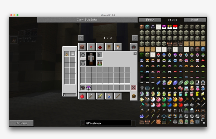 Pixelmoncraft Atlauncher On Windows And Mac - Pixelmon Inventory, transparent png #4724454