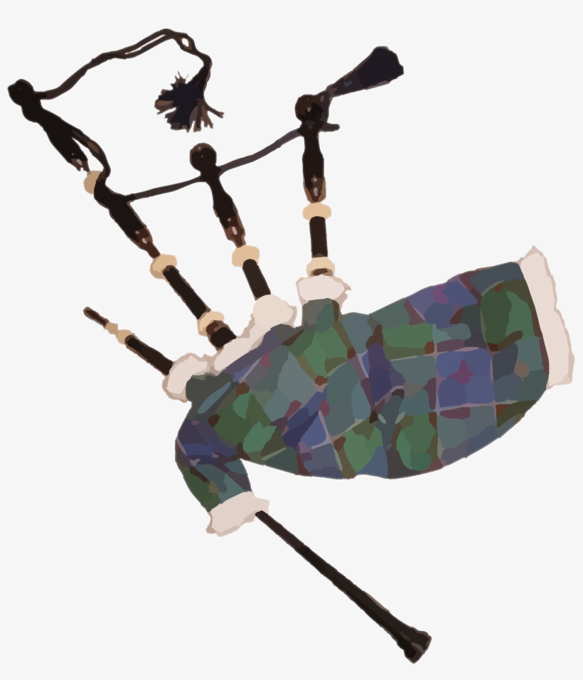 Bagpipes Clipart - Great Highland Bagpipe Png, transparent png #4724513