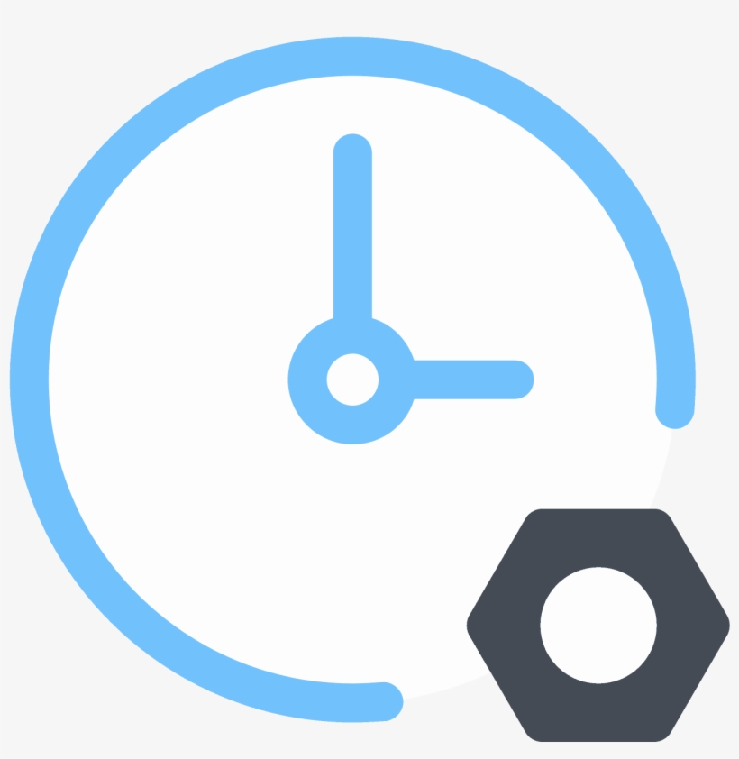 Clock Settings Icon - Icon, transparent png #4724682