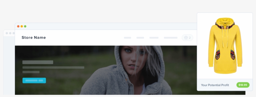 Dropshipping Hoodies - Fashionmia Color Yellow Drawstring Zips Printed Pocket, transparent png #4724685