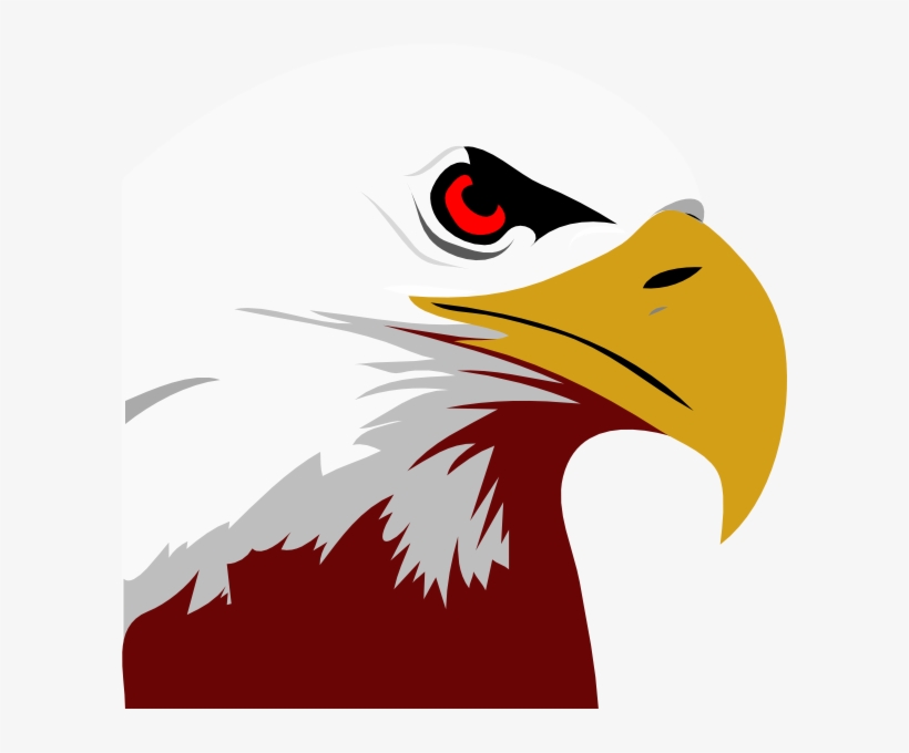 Red White Eagle Clip Art - Bald Eagle Black And White Clipart, transparent png #4725364