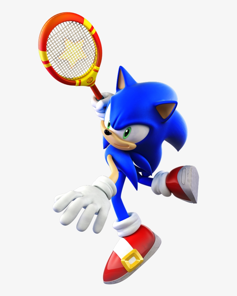Sonic's - Sega Superstars Tennis Sonic, transparent png #4726155