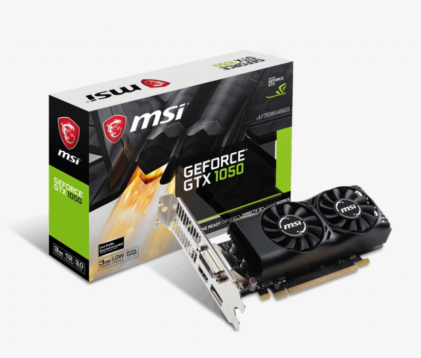 Specification For Geforce Gtx 1050 3gt Lp - Msi Computer Gtx 1050 Ti 4gt Lp Video Card, transparent png #4726490