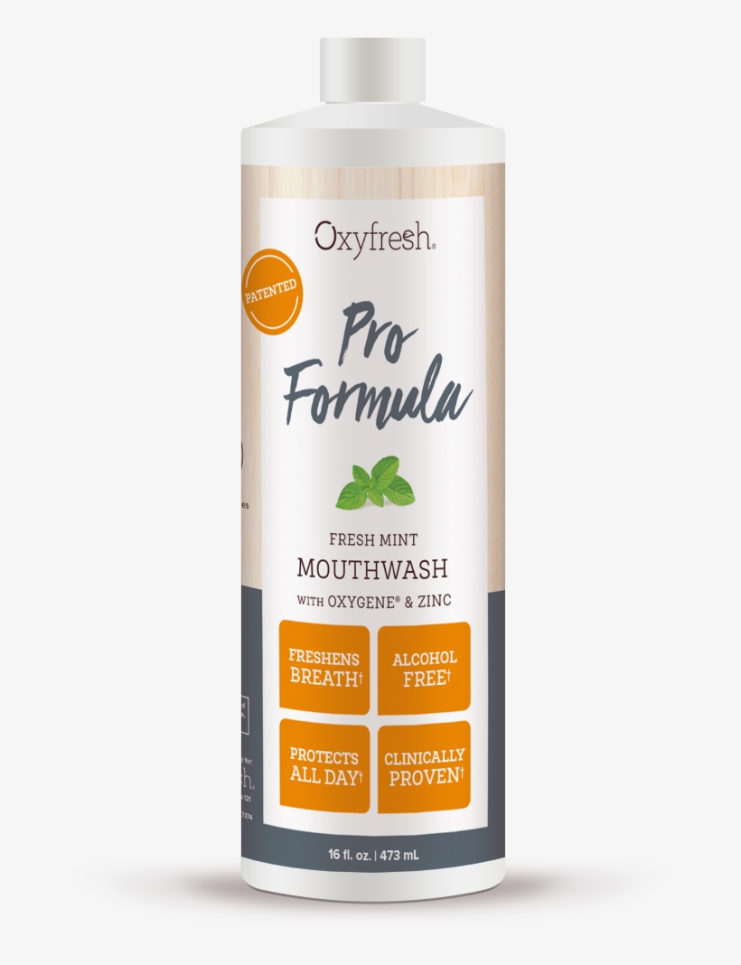Alcohol-free Pro Formula Cosmetic Fresh Mint Mouthwash - Oxyfresh Mouthwash, transparent png #4726492