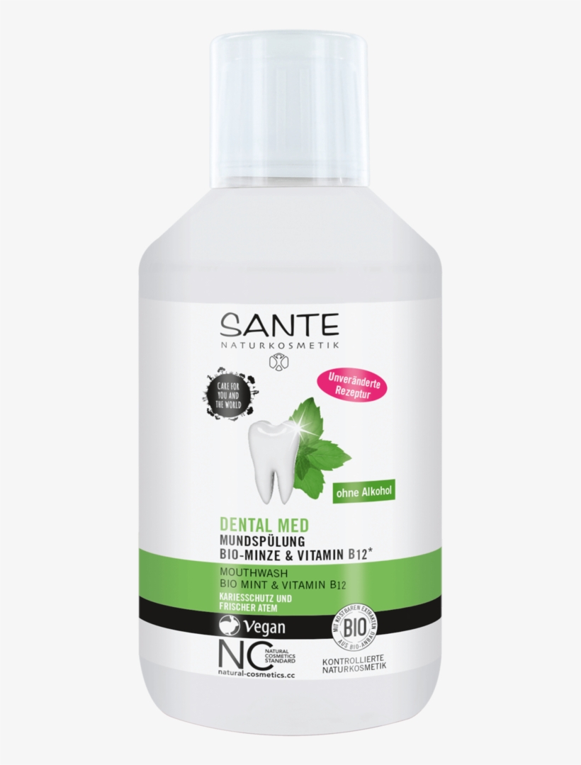 Sante Dental Med Mouthwash Organic Mint & Vitamin B12 - Sante Dental Med Toothpaste Vitamin B12, transparent png #4727130