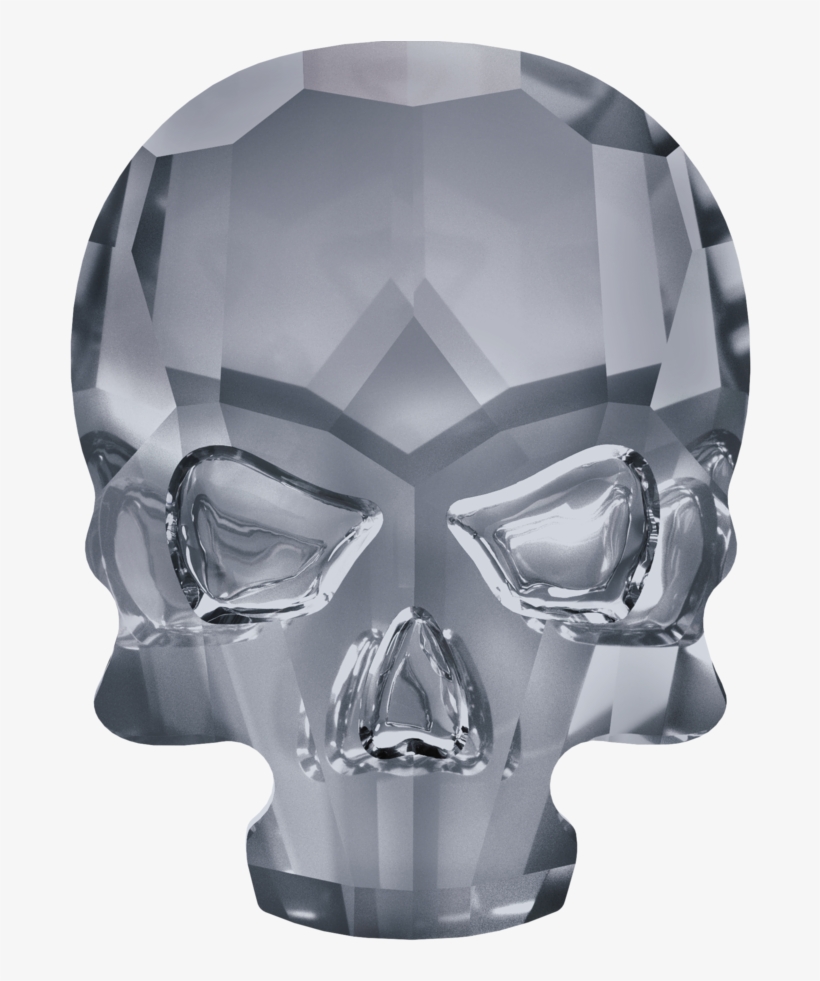 7mm X 10mm - Swarovski Flat Back Skulls, transparent png #4728816