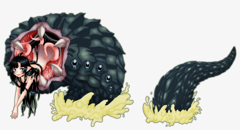 Cafeoffender 290856 Cuddle Bug - Monster Girl Encyclopedia Worm, transparent png #4729032
