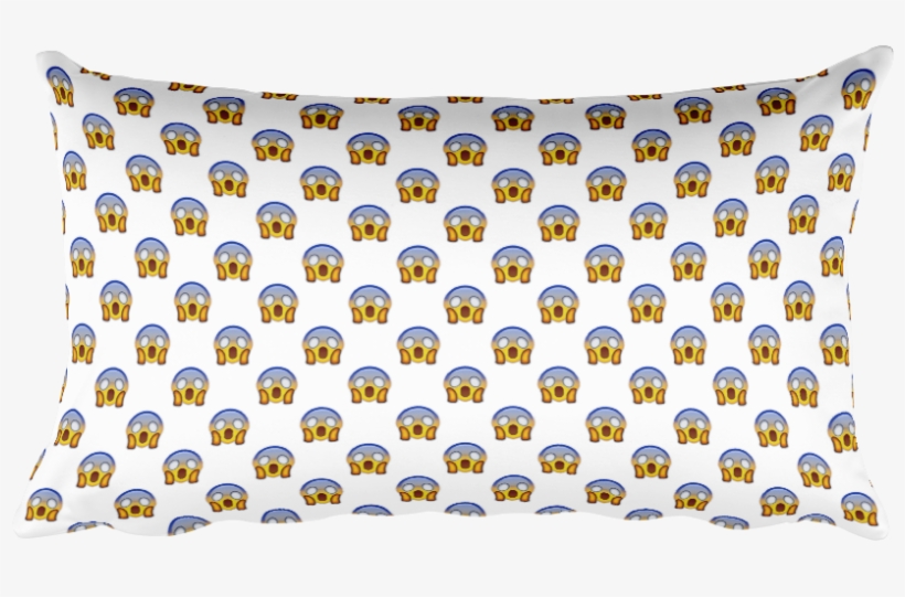 Emoji Bed Pillow Face Screaming In Fear Just Emoji - Handbag, transparent png #4729760