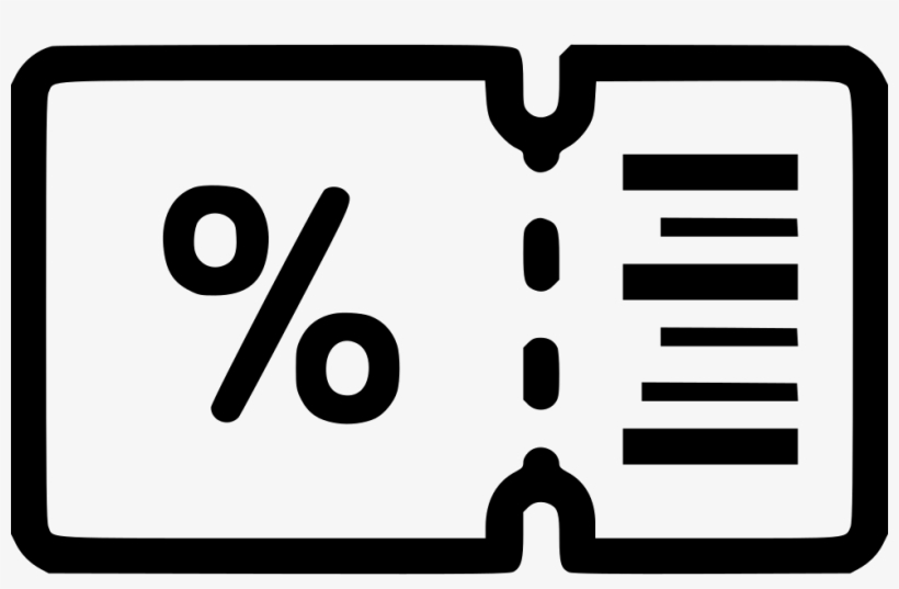 Coupon Broken Line Box Png - Discount Coupon Icon Png, transparent png #4730248
