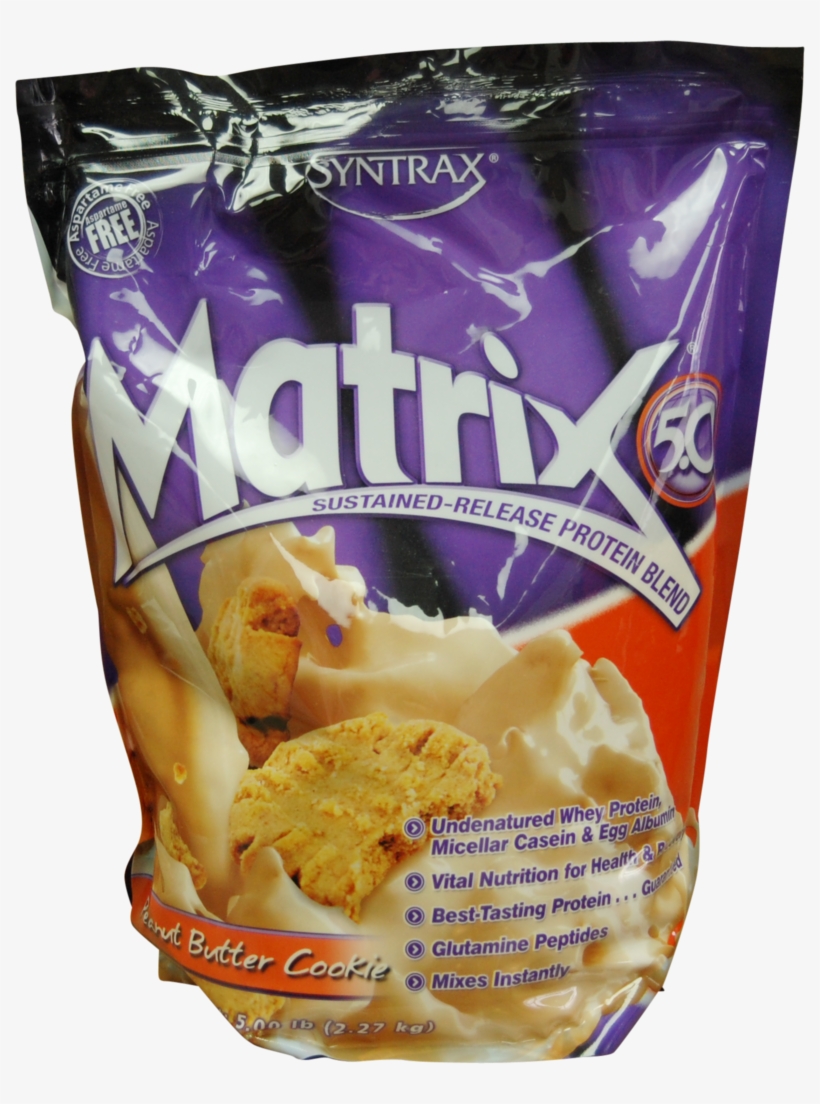 Peanut Butter Cookie Matrix Protein Powder - Syntrax Matrix 5, Mint Cookie Powder, 5lbs, transparent png #4730592