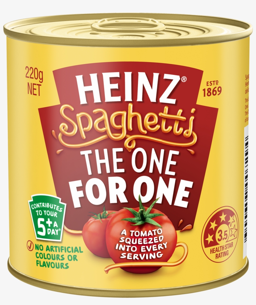 Heinz Spaghetti In Tomato Sauce 130g - Heinz Spaghetti Tomato & Cheese Sauce 220g, transparent png #4730942