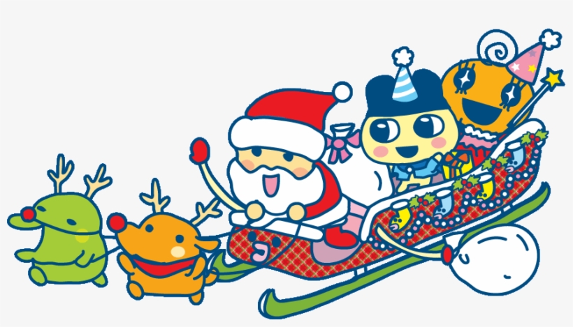 Tamagotchi Xmas - Png - Tamagotchi Tama-go With Memetchi Gotchi Figure Charm, transparent png #4731019