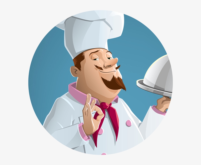 Vector On Behance Gradient Mesh And Linear - Chef Illustration, transparent png #4731143