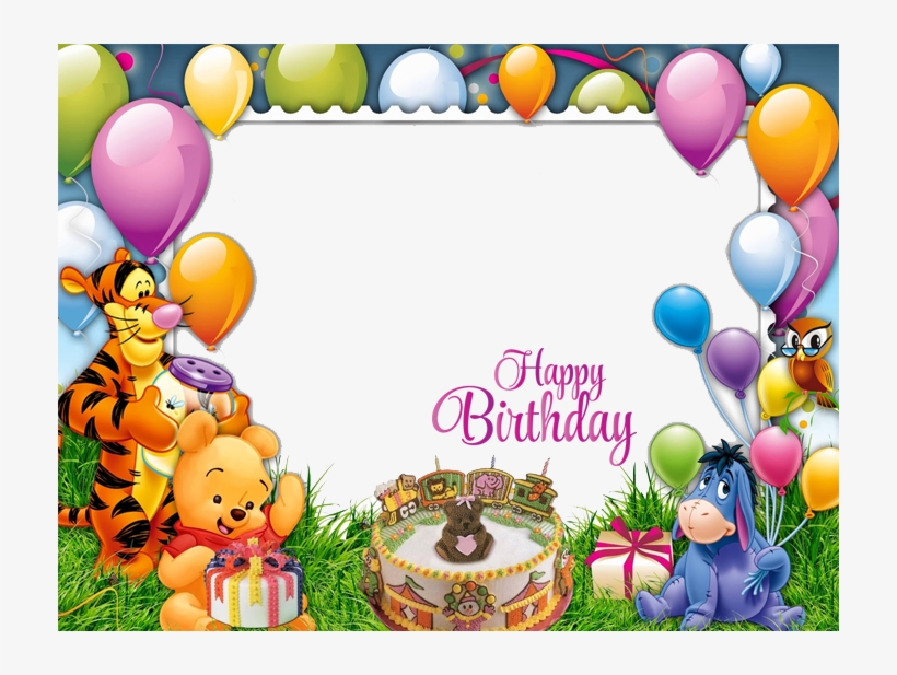 Birthday Frame - Happy Birthday Cartoon Frame, transparent png #4731201