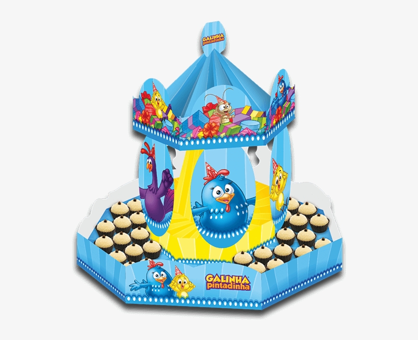 Bandeja Descartável Carrossel Galinha Pintadinha Parabéns - Galinha Pintadinha, transparent png #4731476