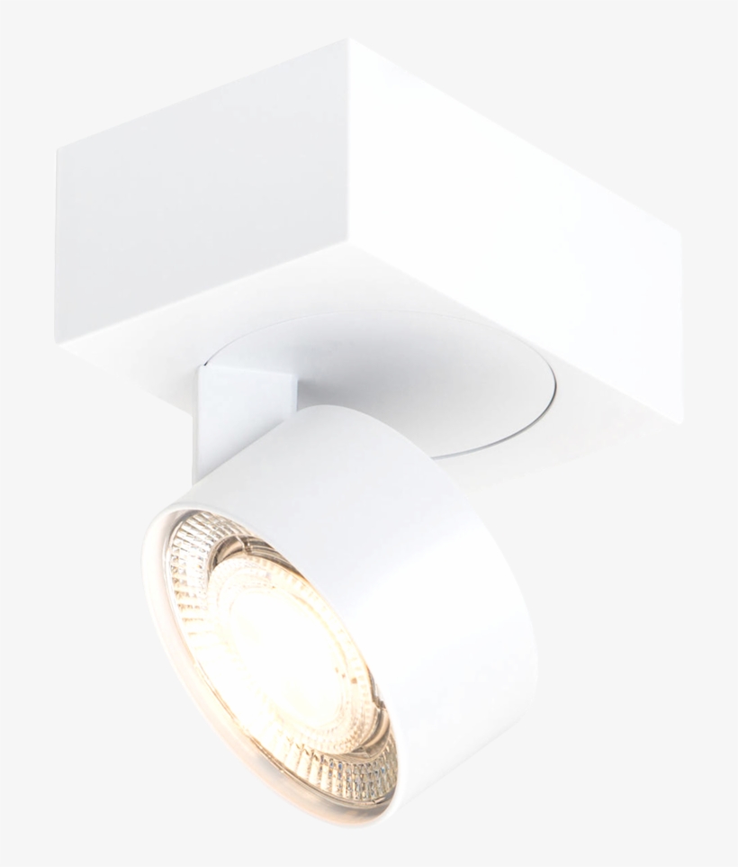 Led White Swivel Spotlight - Light-emitting Diode, transparent png #4735059