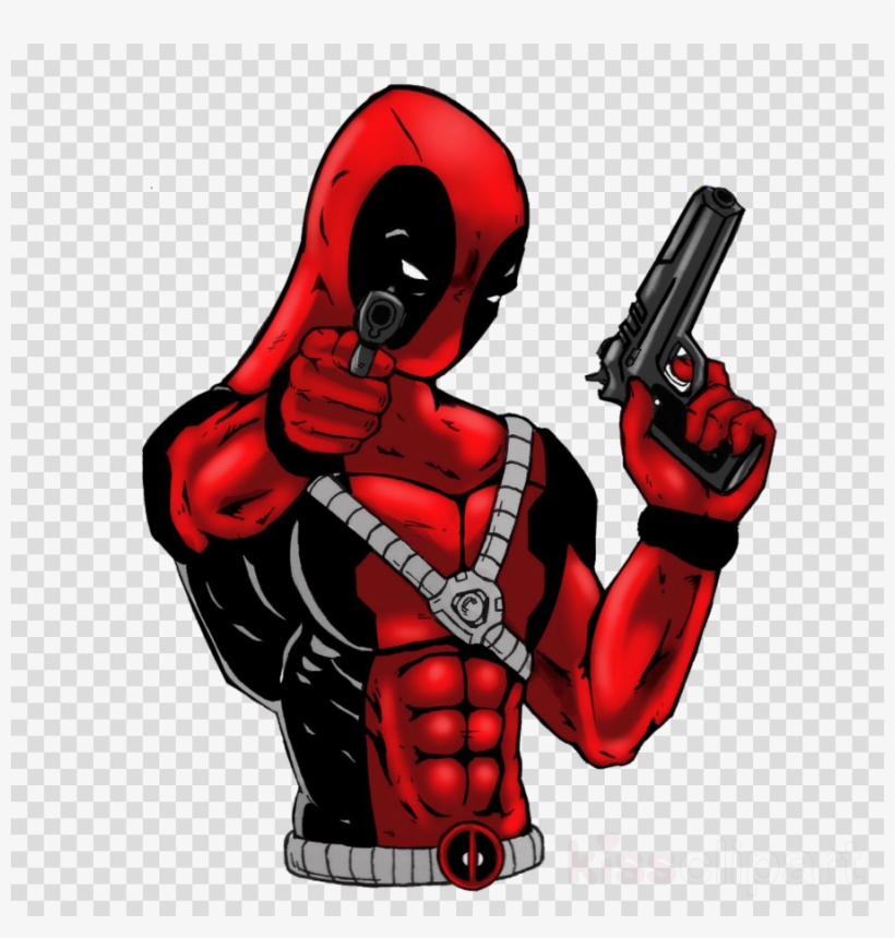 Deadpool Clipart Deadpool Cartoon Superhero - Drawings Of Marvel Character Deadpool, transparent png #4736468