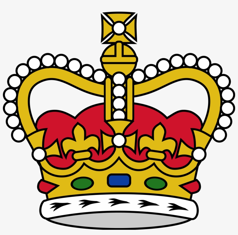 Open - St Edward's Crown Heraldry, transparent png #4736710