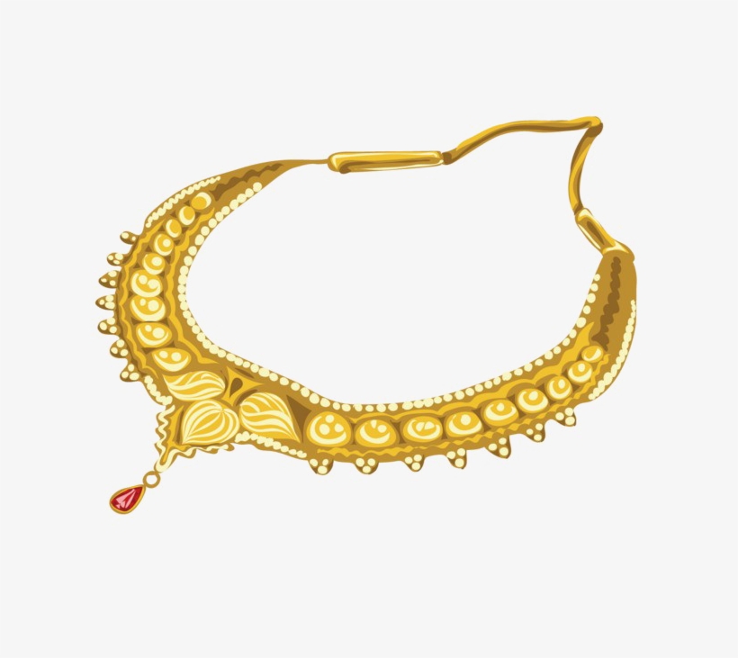 Gold Necklace Png Transparent Image - عروسة سكرابز توديع عزوبية, transparent png #4737252