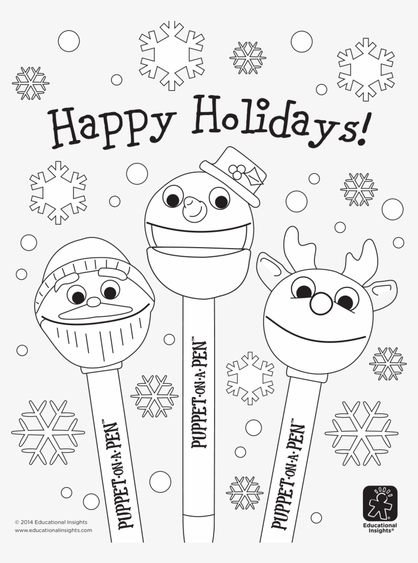 Artistic Happy Holidays Coloring Pages 4, transparent png #4737501