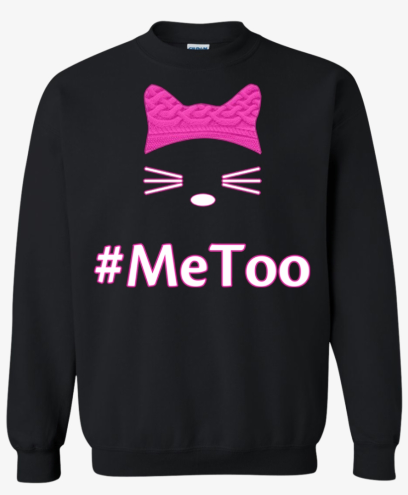 #metoo Me Too Awareness Pink Cat Hat Unisex Sweatshirts - Shirt, transparent png #4739100