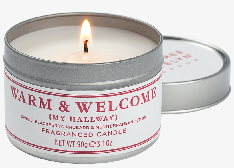 Warm & Welcome Travel Candle - Crabtree & Evelyn Champagne & Blue Iris Candle, transparent png #4739861