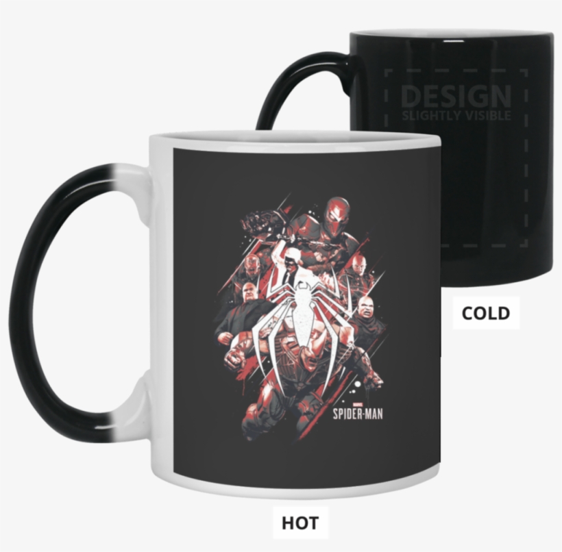 Marvel Spider-man Game Villains Around Logo Graphic - Mug, transparent png #4740139