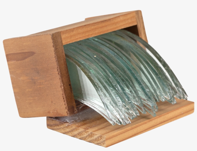 Labat Mitrusic Violeta Wooden Box Glass Waterfall - Plywood, transparent png #4740401