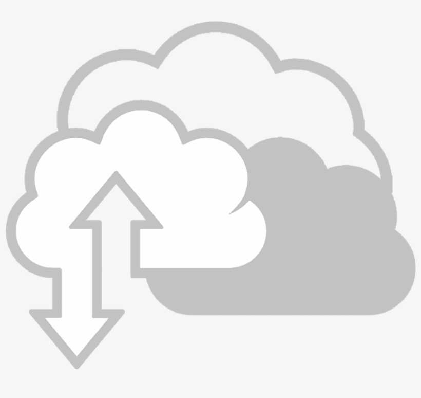 Upload To Cloud Cones - Rainy Day Clipart Black And White, transparent png #4740498