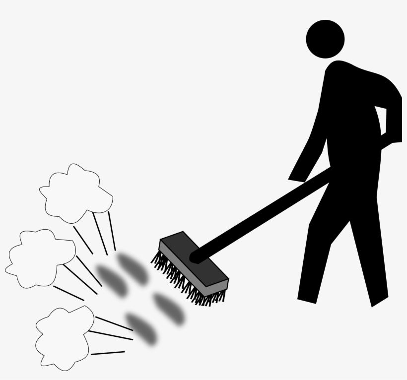 Clip Library Stock Png Black And White - Barrer El Polvo Dibujo, transparent png #4742663