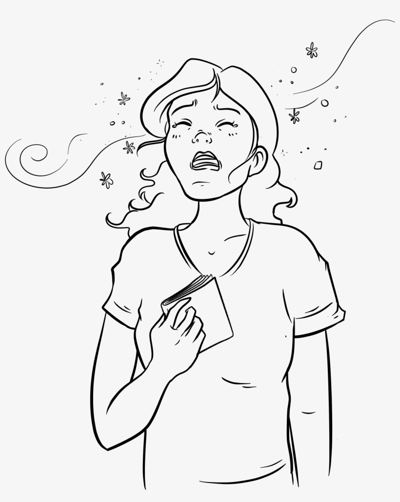 For Colds That Leave You Raw - Line Art, transparent png #4742723