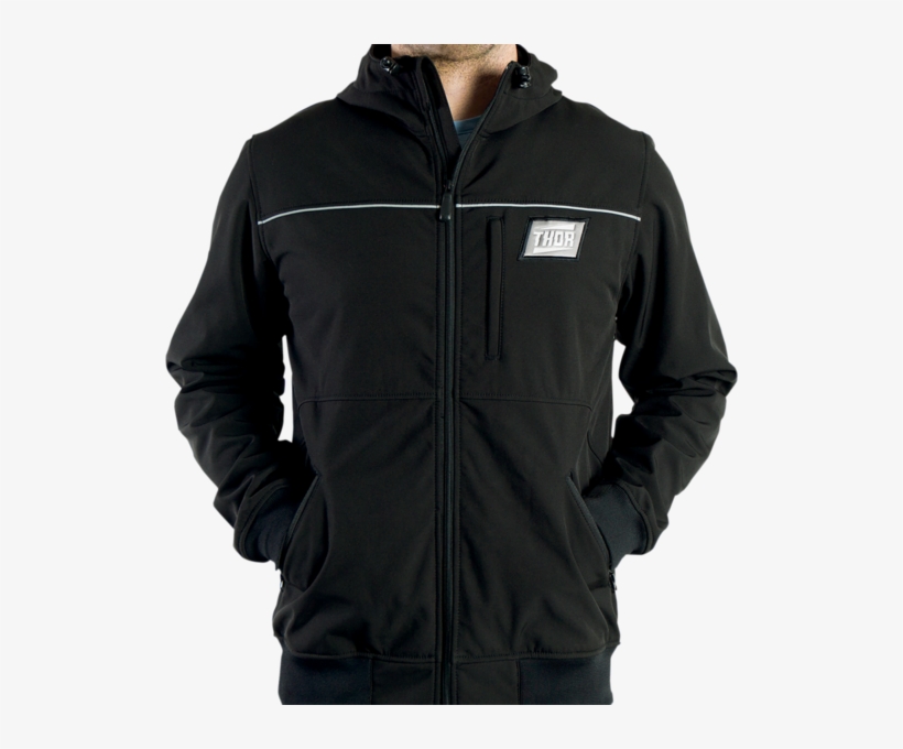 Thor Track Walk Softshell Jacket - Thor Track Walk S14 Softshelljacket Male - Black -, transparent png #4742982