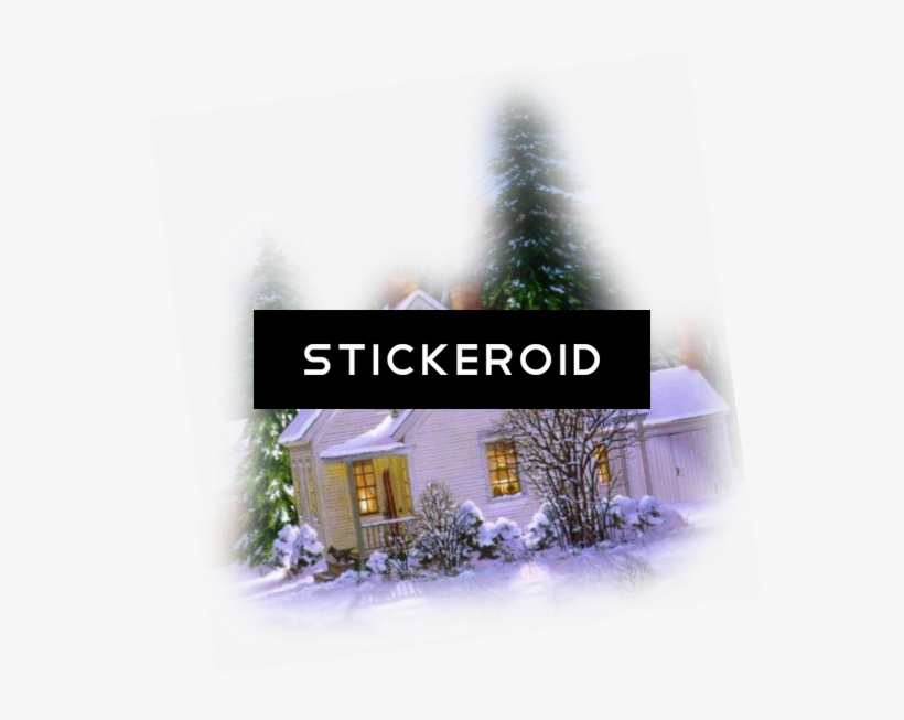 Christmas Home Holidays - Snowy Home Greeting Card, transparent png #4746304