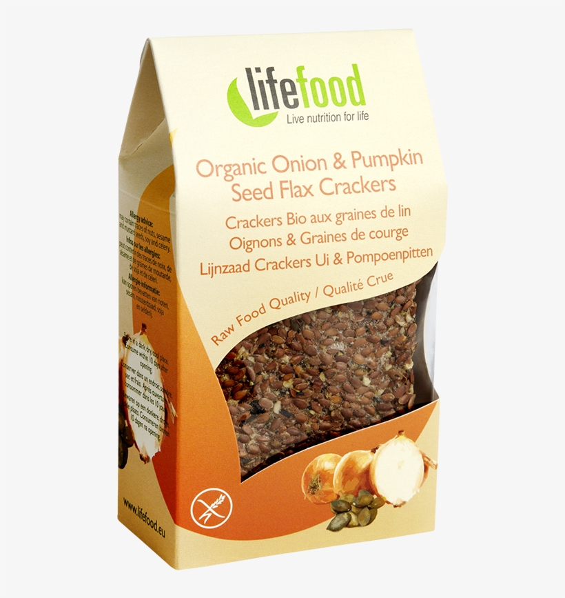 Lifefood Cracker Pumpkin - Lifefood Organic Lemon Ginger Flax Rolls 80g, transparent png #4746451