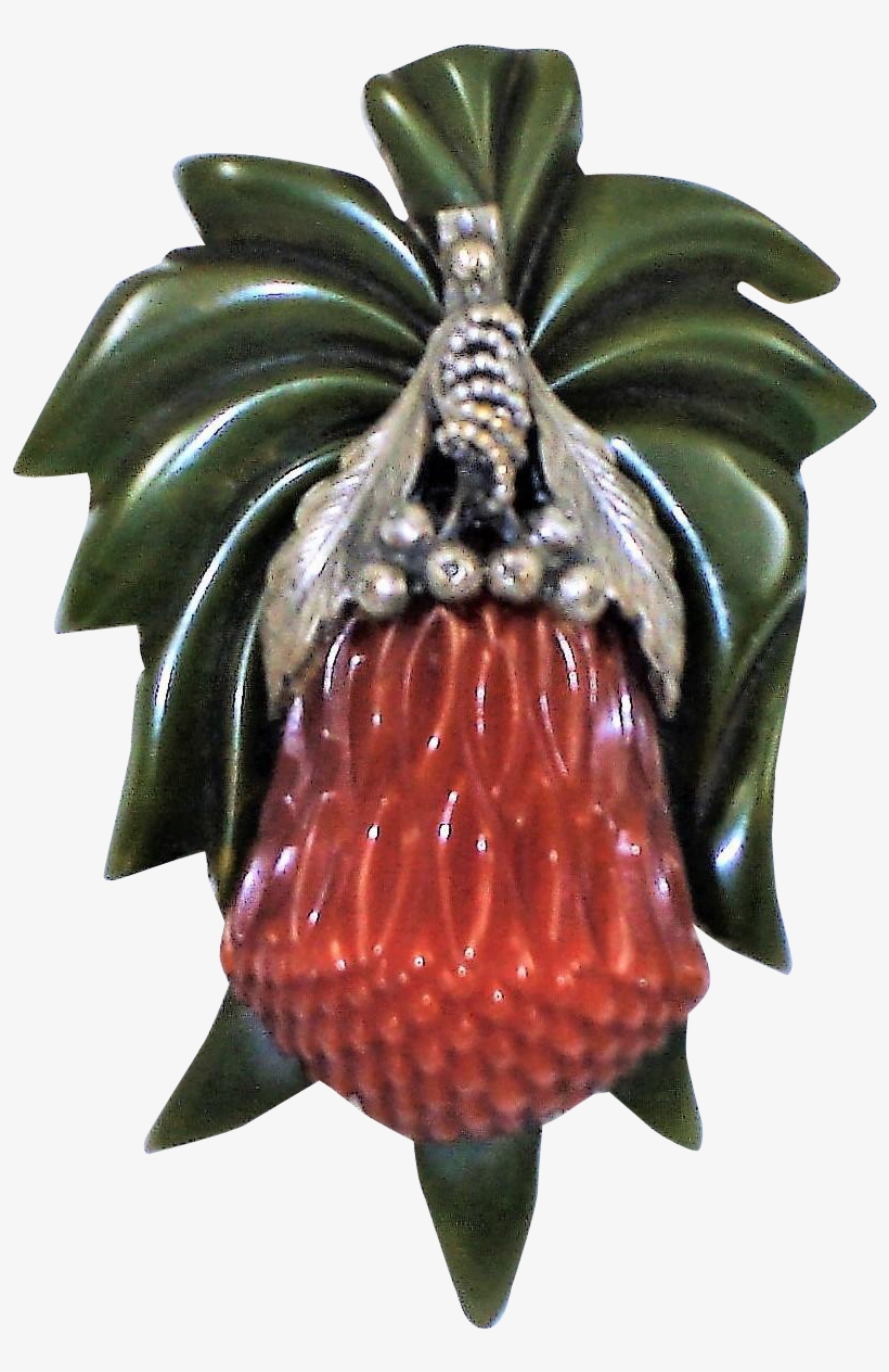 This Vintage 1930s Bakelite Carved Thistle Dress Clip, transparent png #4746596