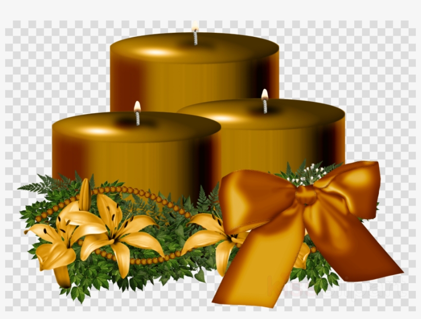 Christmas Candle Png Clipart Christmas Day Clip Art - Dibujos De Velas De Navidad A Color, transparent png #4747483