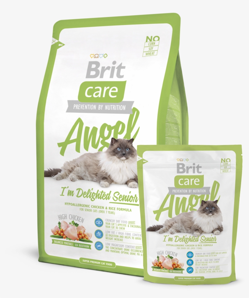 Brit Care Cat Angel I'm Delighted Senior - Brit Care Adult Cat, transparent png #4747995