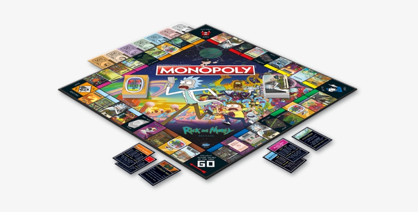 Rick And Morty Monopoly Board, transparent png #4747997