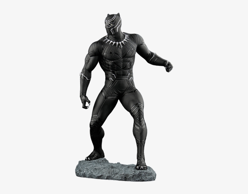 Captain America Civil War Black Panther Png - Black Panther Civil War Statue, transparent png #4748992