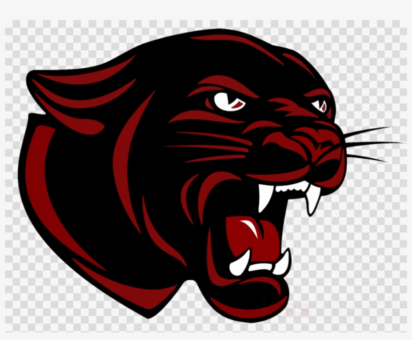 Cromwell Panthers Clipart Cromwell High School Carolina - Panther Red And Black, transparent png #4748999